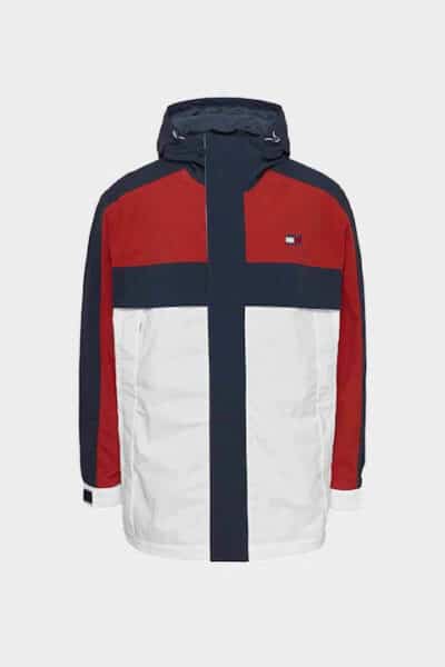 Tommy Hilfiger Χειμωνιάτικο Μπουφάν Παρκά ΠΟΛΥΧΡΩΜΟ