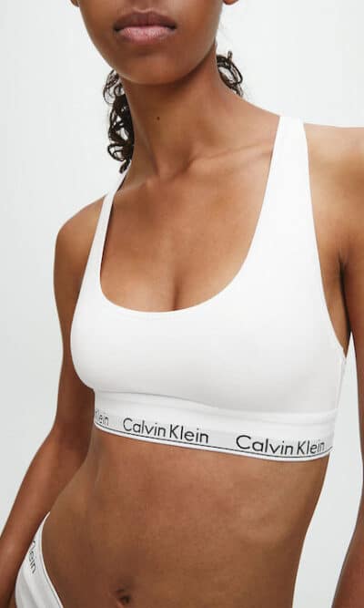 Calvin Klein Γυναικείο Μπουστάκι Λευκό