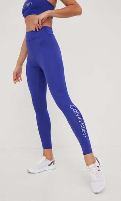 Calvin Klein Training Μακρύ Κολάν Ψηλόμεσο Clematis Blue