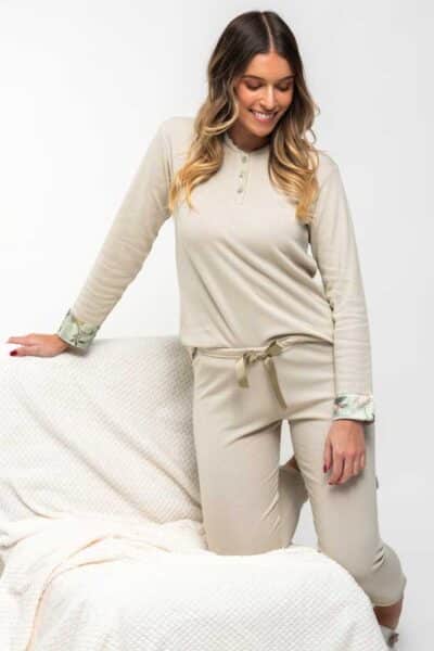 long-sleeved-brushed-pyjamas-salmon-camel-laurel (1)