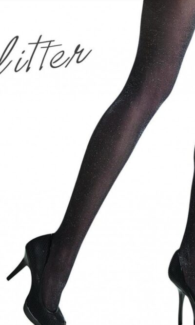 Arma Γυναικείο Καλσόν Αδιάφανο 50 Den Black με Lurex Ασημί